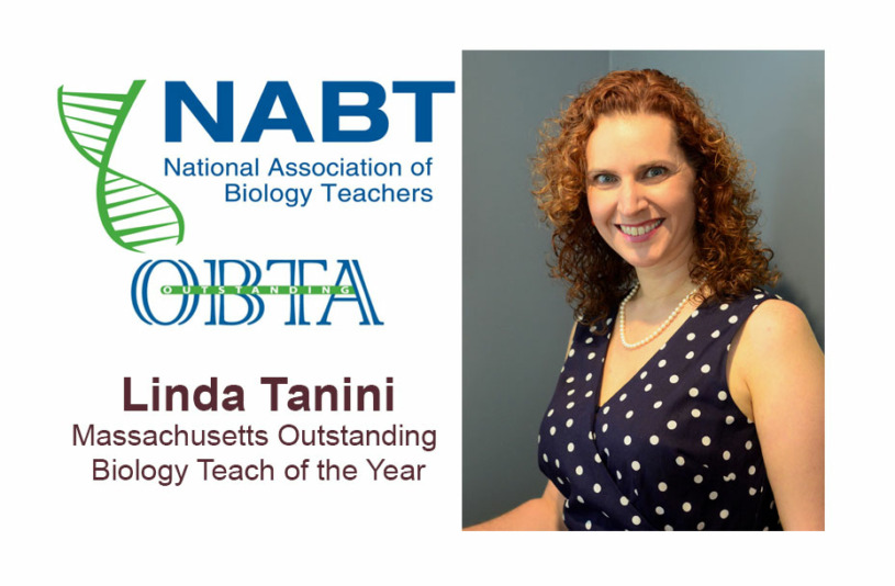 Linda Tanini Named Recipient of Massachusetts Outstanding Biology Teacher Award