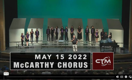 The McCarthy Middle School Chorus spring 2023 concert