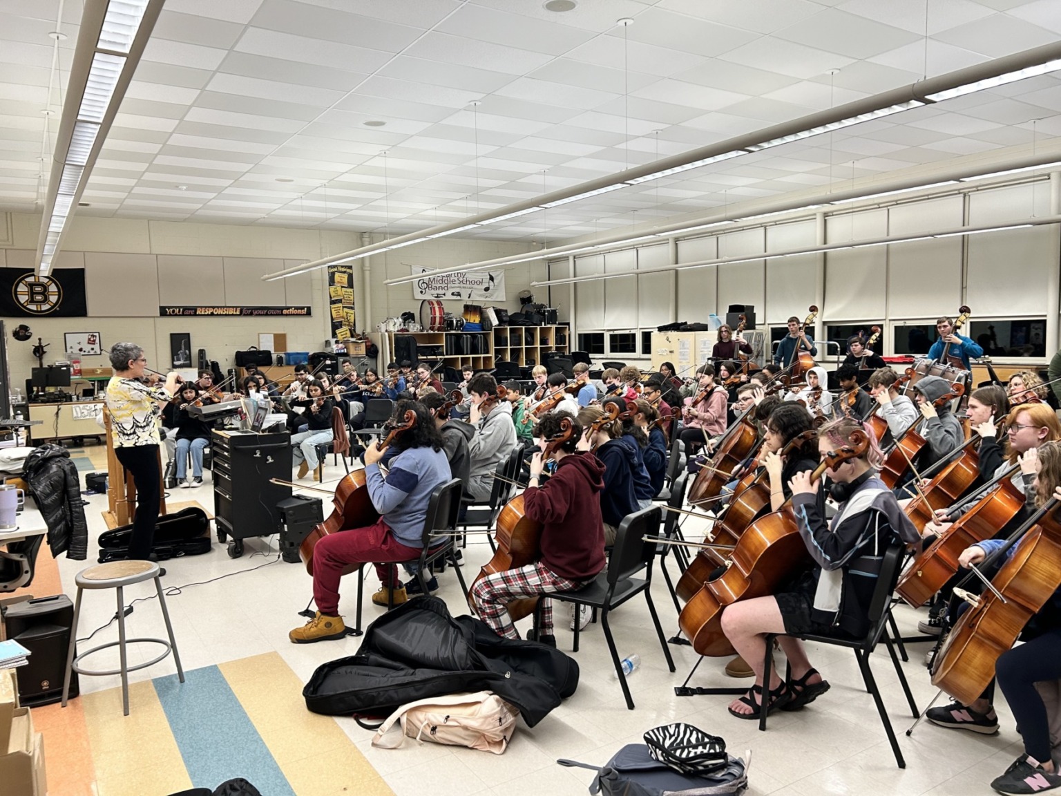 Chelmsford Public Schools studentmusicians attend Stringfest
