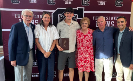The 38th annual recipient of the John R. Carson Memorial Scholarship is Xavier May.