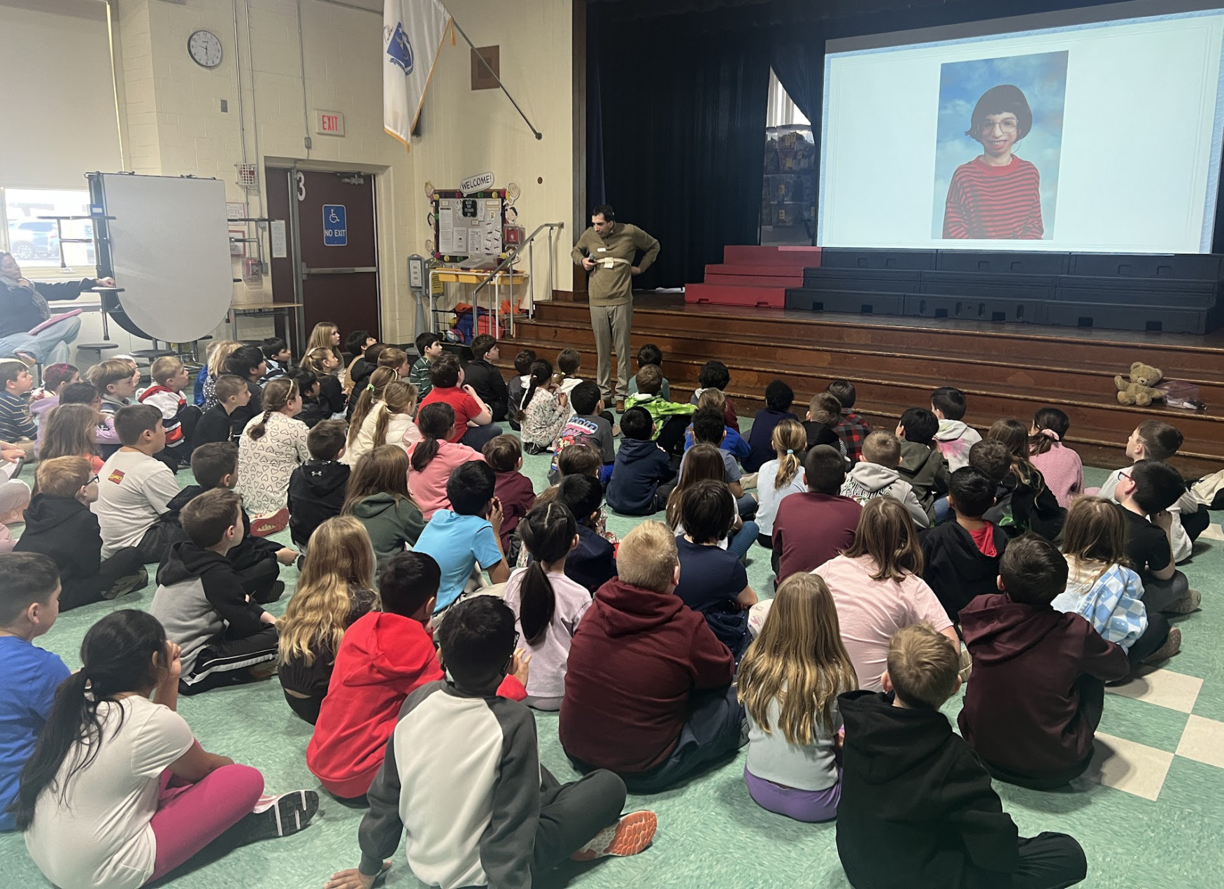 Sam Drazin, an internationally recognized educator and founder of Changing Perspectives, held an assembly for students at South Row Elementary School in Chelmsford on Wednesday, January 14, 2026.