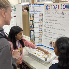 A Center Elementary School Science Fair project focused on oxidation.