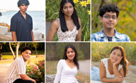 The Chelmsford High School Students of the Month for March 2026 are, clockwise from top left, Sai Bezawada, Haarika Mandava, Agastya Bhatlapenumarthy, Mai Pho, Urja Sharma and Andre Brown.