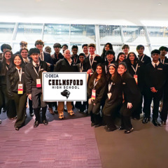 Twenty-nine Chelmsford High School students recently competed at the Massachusetts DECA State Career Development Conference in Boston. Nine of those students advanced and will represent Massachusetts DECA at the International Career Development Conference in Atlanta April 25-28, 2026.