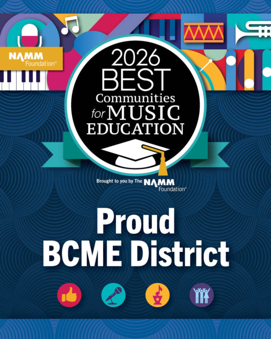 Chelmsford Public Schools has been recognized as one of the 2026 Best Communities for Music Education.