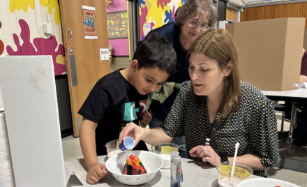 One of the projects featured at the Harrington Elementary School STEAM Fair on Monday, April 14, 2026.