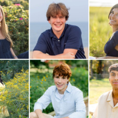 The Chelmsford High School Students of the Month for May 2026 are, clockwise from top left, Catherine Craig, Logan Kowalik, Ella Fazio, Gautham Vijay, Joshua King and Haasini Vemparala.