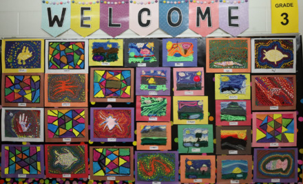 Third grade work featured in Byam Elementary School's Art night on Wednesday, May 27, 2026.