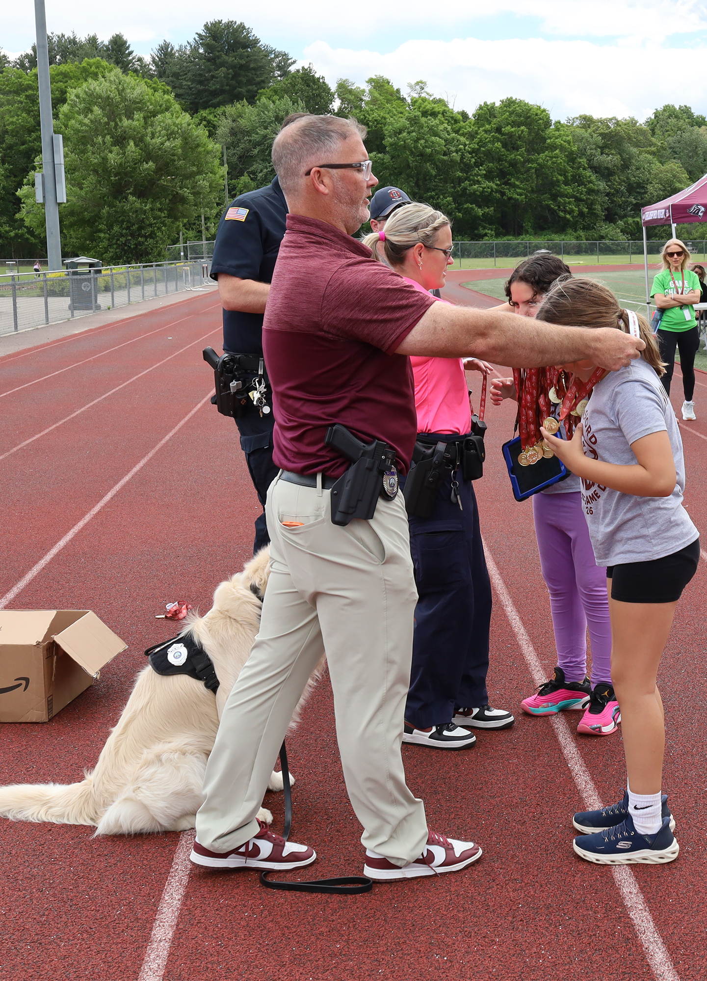 Chelmsford Public Schools students receive medals after participating in Unified Game Day on Thursday, May 28, 2026.