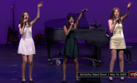 McCarthy Middle School students perform during the Chelmsford Middle School Showboat talent show on Saturday, May 16, 2026.