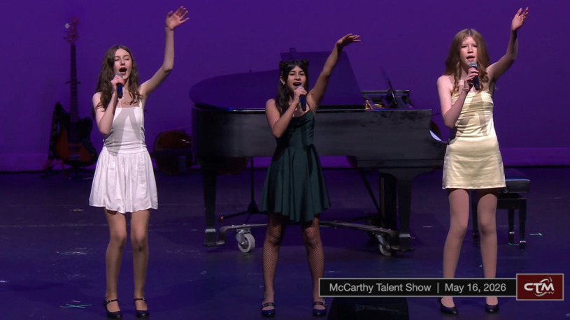 McCarthy Middle School students perform during the Chelmsford Middle School Showboat talent show on Saturday, May 16, 2026.