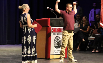 Members of Chelmsford High School's Class of 2026 are celebrated during Senior Awards Night on Thursday, May 28.