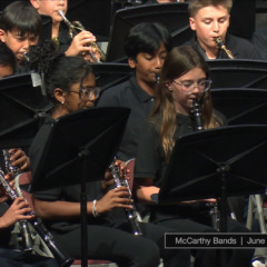 The McCarthy Middle School Band held its Spring Concert in the Carl J. Rondina Performing Arts Center at Chelmsford High School on Tuesday, June 2, 2026.
