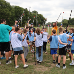 Parker Middle School sixth graders celebrate their participation in an adaptive soccer clinic hosted by Bionic Project on Sept. 17, 2026.