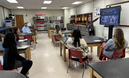 Parents and guardians of McCarthy Middle School 8th grade students attend a parent-curriculum night open house on Tuesday, Sept. 22, 2026.