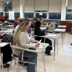 Parents and guardians of McCarthy Middle School 7th grade students attend a parent-curriculum night open house on Thursday, Sept. 24, 2026.