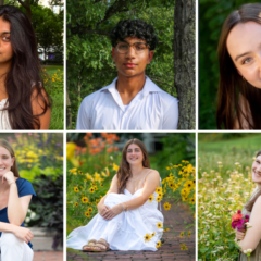 The Chelmsford High School Students of the Month for September 2026 are, clockwise from top left, Deepika Bollu, Pranav Sambasivan, Eilis Dowd, Isabel Coulsey, Evelyn Hart and Nora Williamson.