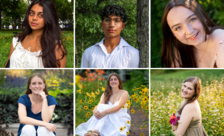 The Chelmsford High School Students of the Month for September 2026 are, clockwise from top left, Deepika Bollu, Pranav Sambasivan, Eilis Dowd, Isabel Coulsey, Evelyn Hart and Nora Williamson.