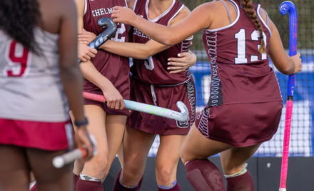 The Chelmsford High field hockey team successfully defended its home field on Monday, fending off Lowell, 3-2.